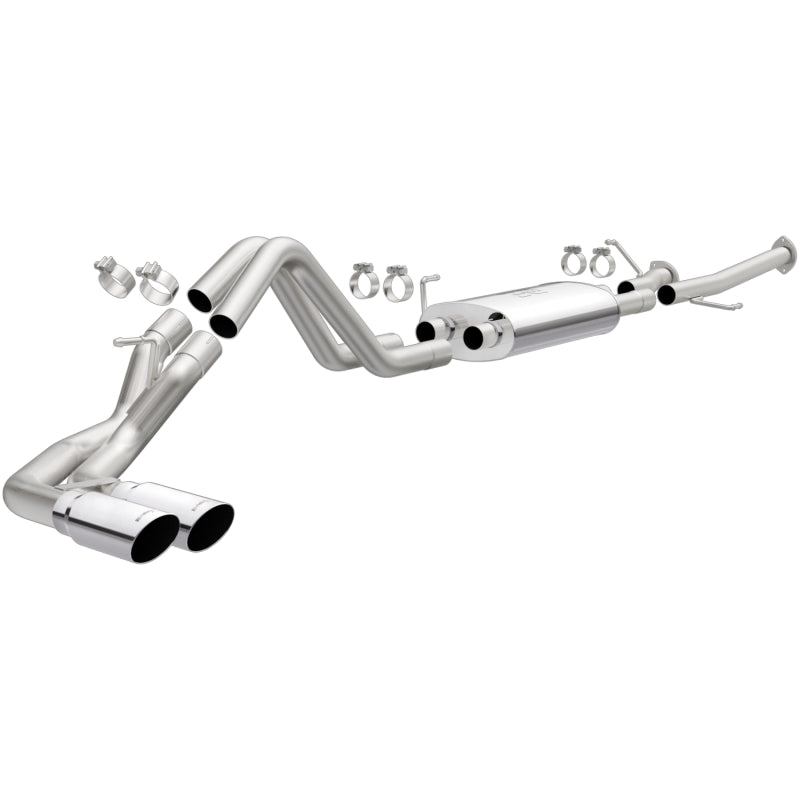 MagnaFlow 14 Toyota Tundra V8 4.6L/5.7L Stainless C/b Exhaust Dual same side pass. rear tire - Black Ops Auto Works