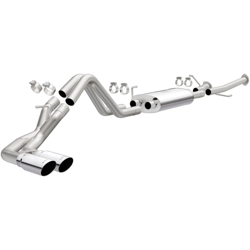 MagnaFlow 14 Toyota Tundra V8 4.6L/5.7L Stainless C/b Exhaust Dual same side pass. rear tire - Black Ops Auto Works