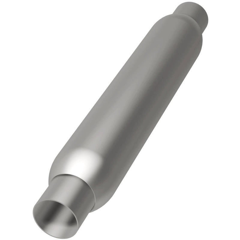 MagnaFlow 3.5 inch round aluminized glasspack muffler with 2.25 inch centred inlet and outlet, view 16