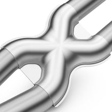 Load image into Gallery viewer, Close-up of MagnaFlow NEO straight-through mufflers and X-pipe in 19606 exhaust system