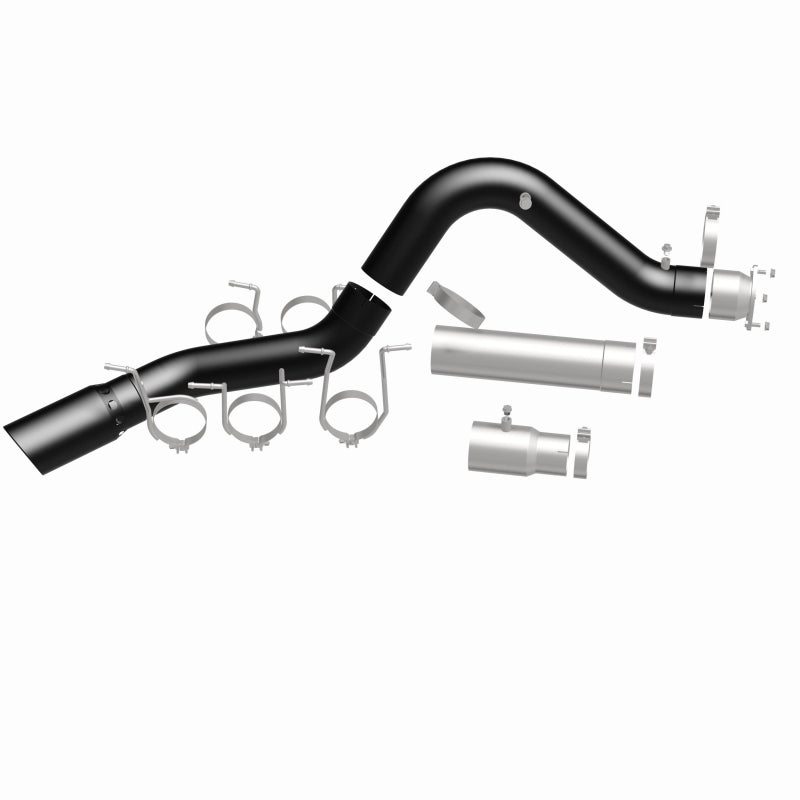 Perforated core muffler and 4 inch mandrel-bent tubing in MagnaFlow 19693 Black Series