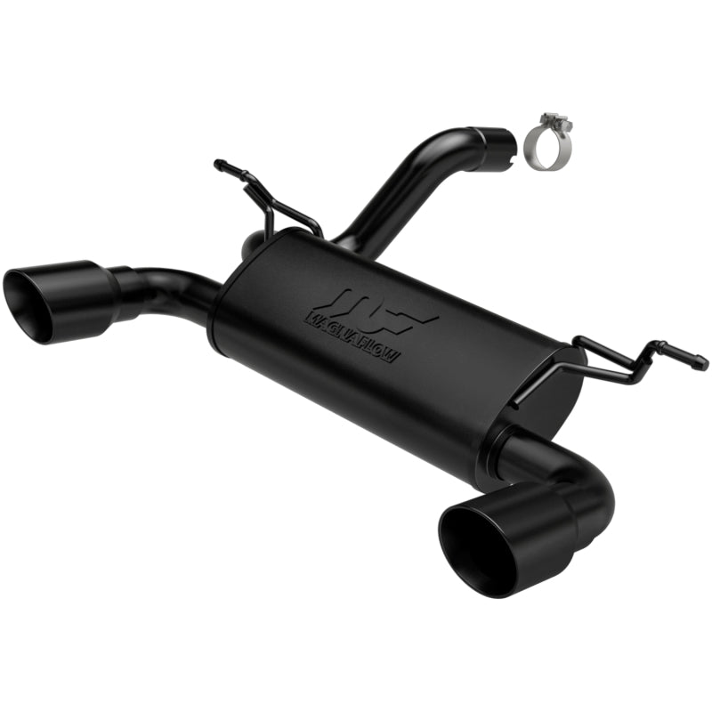 MagnaFlow 2018+ Jeep Wrangler 3.6L Dual Black Tip Axle-Back Exhaust - Black Ops Auto Works