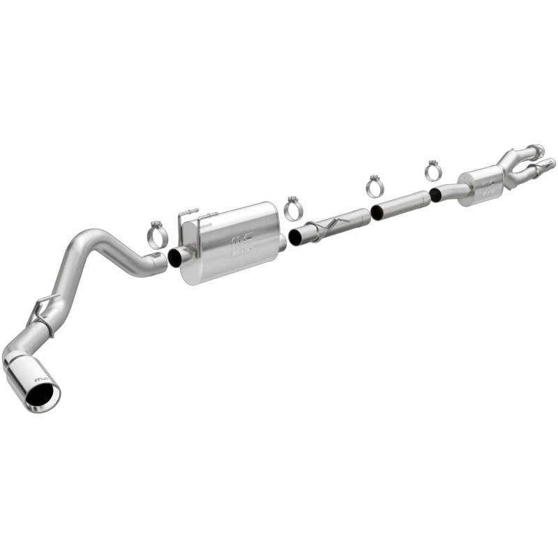 MagnaFlow 2020 Ford F250/F350 3.5in Street Series Cat-Back Exhaust Rear Passenger Exit-Polished Tip - Black Ops Auto Works