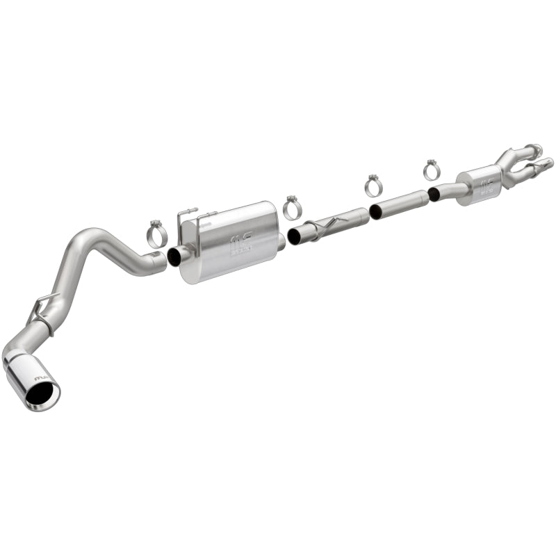 MagnaFlow 2020 Ford F250/F350 3.5in Street Series Cat-Back Exhaust Rear Passenger Exit-Polished Tip - Black Ops Auto Works
