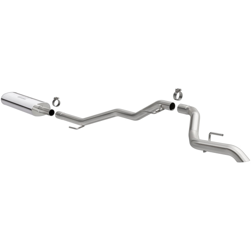 MagnaFlow 2020 Jeep Gladiator 2.5in Rock Crawler Series Single Rear Exit SS Cat-Back Exhaust w/o Tip - Black Ops Auto Works