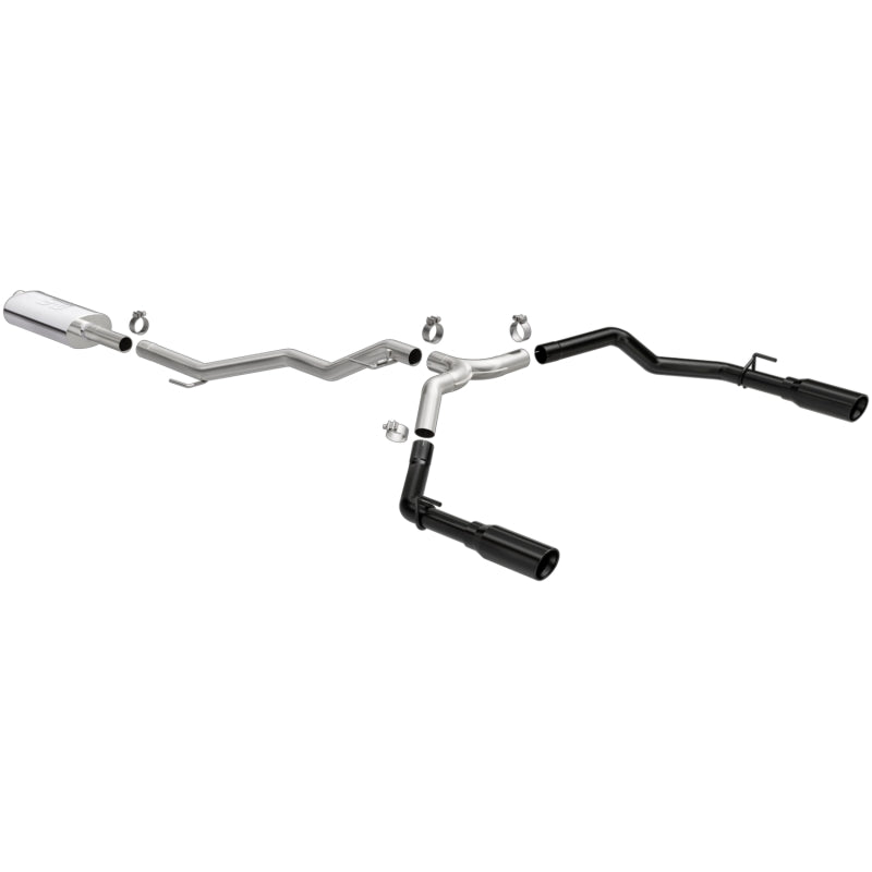 MagnaFlow 2020 Jeep Gladiator 3in Street Series Dual Split Exit SS Cat-Back Exhaust w/Black Tips - Black Ops Auto Works