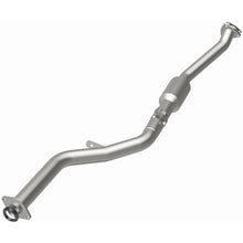 Load image into Gallery viewer, MagnaFlow 21-217 stainless steel direct-fit catalytic converter angled view