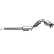 Load image into Gallery viewer, MagnaFlow OEM Grade direct-fit catalytic converter with spun stainless body, flange connections and two sensor ports, view 3