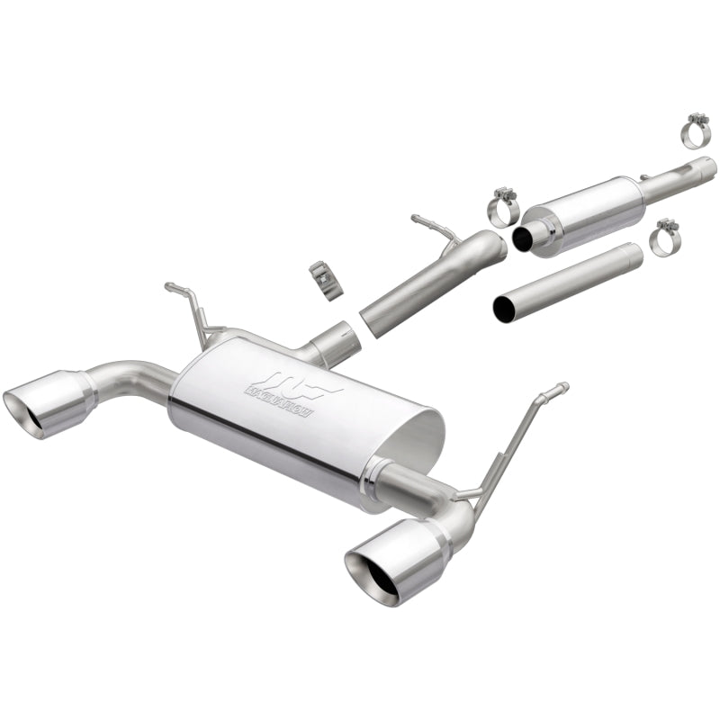 MagnaFlow Cat-Back 12-16 Jeep Wrangler GT 3.6L V6 Polished Tips - Black Ops Auto Works