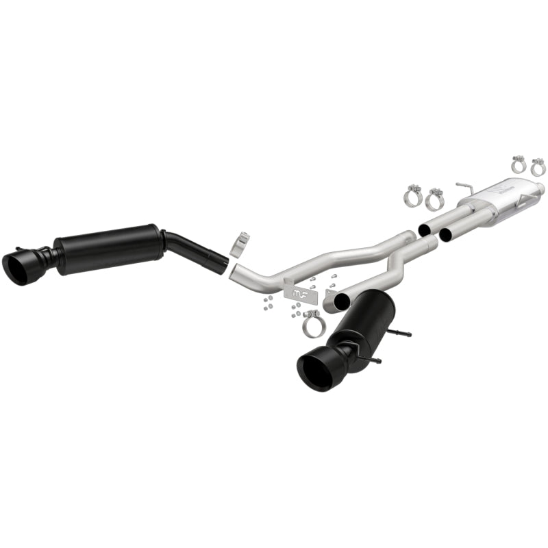 MagnaFlow Cat-Back 15-16 Land Rover Ranger Rover V6 SS 2.5in Dual Split Rear Exit 4.5in Black Tips - Black Ops Auto Works