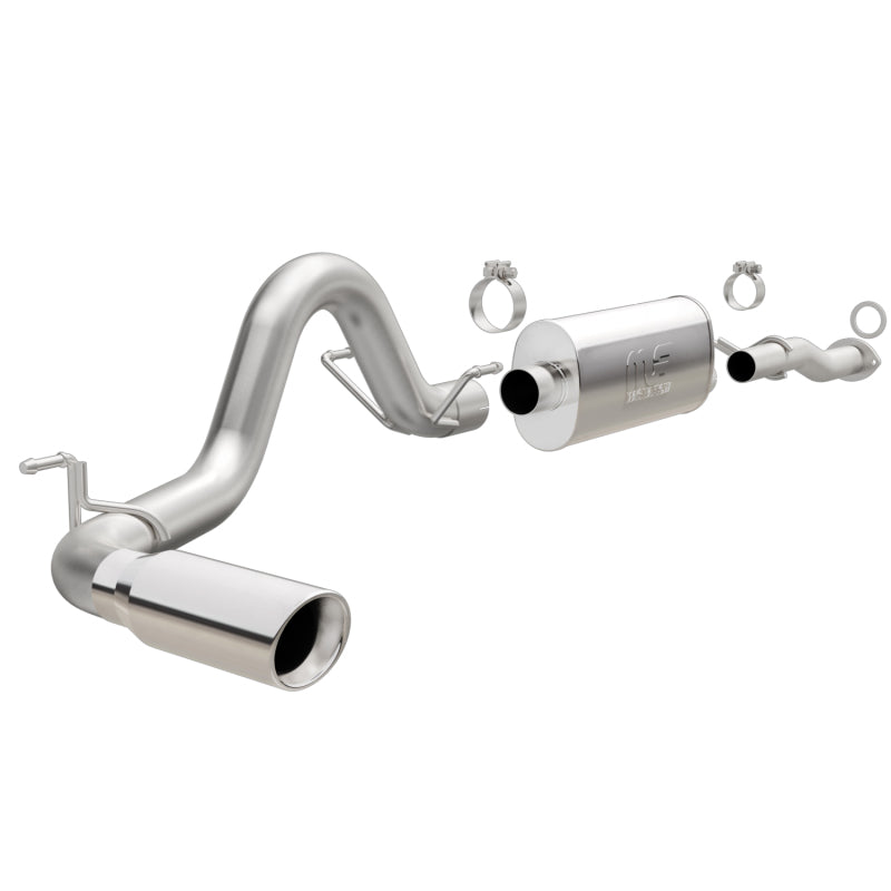 MagnaFlow Cat-Back 2016 Toyota Tacoma 3.5L V6 SS 3in Single Pass Side Exit Rear 4in Tip - Black Ops Auto Works
