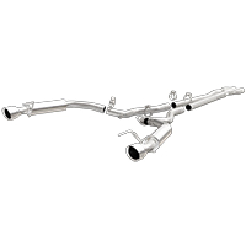 MagnaFlow Cat Back, SS, 2.5in, Competition, Dual Split Polished 4.5in Tips 2015 Ford Mustang V6 3.7L - Black Ops Auto Works