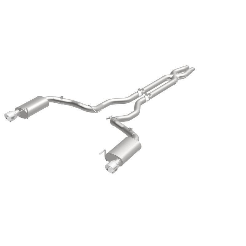 MagnaFlow Cat Back, SS, 3in, Street, Dual Split Polished 4.5in Tips 2015 Ford Mustang GT V8 5.0L - Black Ops Auto Works