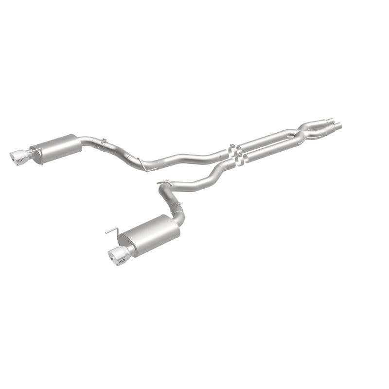 MagnaFlow Cat Back, SS, 3in, Street, Dual Split Polished 4.5in Tips 2015 Ford Mustang GT V8 5.0L - Black Ops Auto Works
