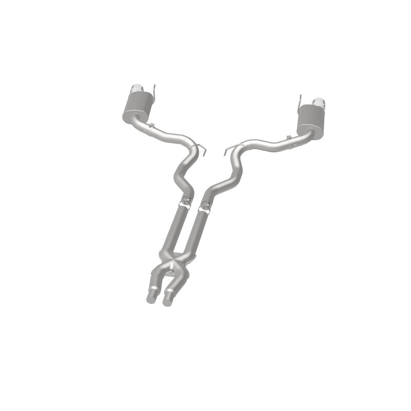 MagnaFlow Cat Back, SS, 3in, Street, Dual Split Polished 4.5in Tips 2015 Ford Mustang GT V8 5.0L - Black Ops Auto Works