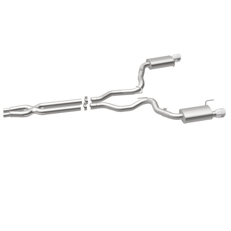 MagnaFlow Cat Back, SS, 3in, Street, Dual Split Polished 4.5in Tips 2015 Ford Mustang GT V8 5.0L - Black Ops Auto Works