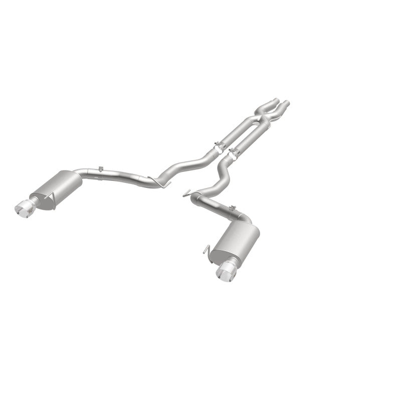 MagnaFlow Cat Back, SS, 3in, Street, Dual Split Polished 4.5in Tips 2015 Ford Mustang GT V8 5.0L - Black Ops Auto Works