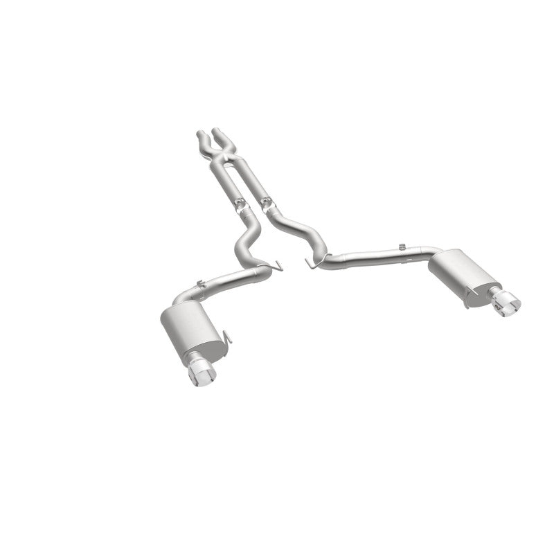 MagnaFlow Cat Back, SS, 3in, Street, Dual Split Polished 4.5in Tips 2015 Ford Mustang GT V8 5.0L - Black Ops Auto Works