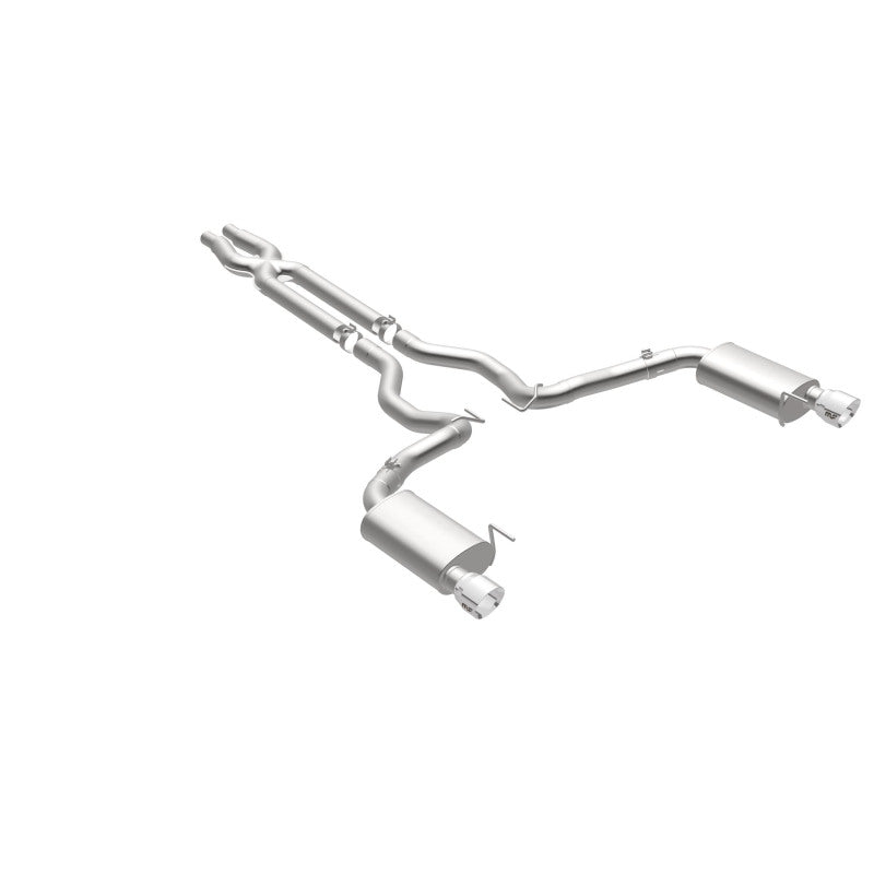MagnaFlow Cat Back, SS, 3in, Street, Dual Split Polished 4.5in Tips 2015 Ford Mustang GT V8 5.0L - Black Ops Auto Works