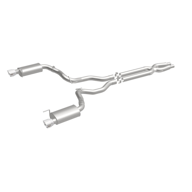 MagnaFlow Cat Back, SS, 3in, Street, Dual Split Polished 4.5in Tips 2015 Ford Mustang GT V8 5.0L - Black Ops Auto Works
