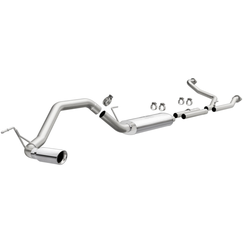 MagnaFlow CatBack 07-15 Nissan Titan V8 LGAS/LFLEX Single MF Polished Stainless Exhaust - Black Ops Auto Works