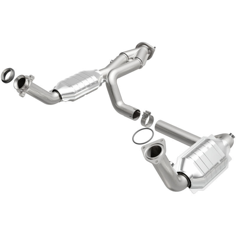 MagnaFlow Conv DF 02-06 Cadillac Escalade / 02-06 Chevy Avalanche 5.3L Dual Conv Y-Pipe Assembly 2WD - Black Ops Auto Works