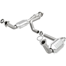 Load image into Gallery viewer, MagnaFlow Conv DF 02-06 Cadillac Escalade / 02-06 Chevy Avalanche 5.3L Dual Conv Y-Pipe Assembly 2WD - Black Ops Auto Works