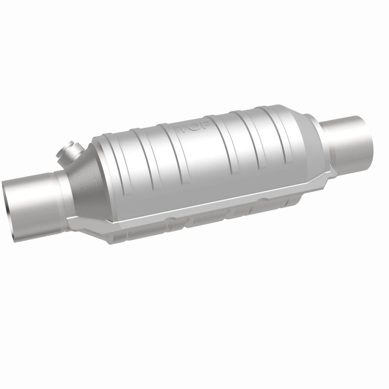 MagnaFlow Conv Univ 2in Inlet/Outlet Center/Center Round 11in Body L x 5.125in W x 15in Overall L-Catalytic Converter Universal-Magnaflow-841380066237-