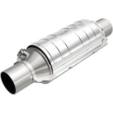 Load image into Gallery viewer, MagnaFlow Conv Univ 2in Inlet/Outlet Center/Center Round 11in Body L x 5.125in W x 15in Overall L-Catalytic Converter Universal-Magnaflow-841380066237-