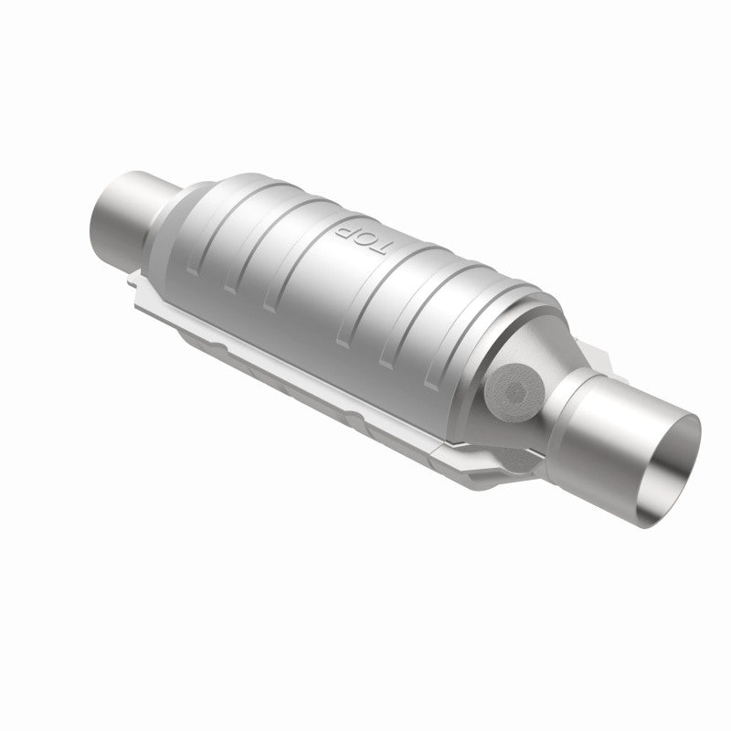 MagnaFlow Conv Univ 2in Inlet/Outlet Center/Center Round 11in Body L x 5.125in W x 15in Overall L-Catalytic Converter Universal-Magnaflow-841380066237-