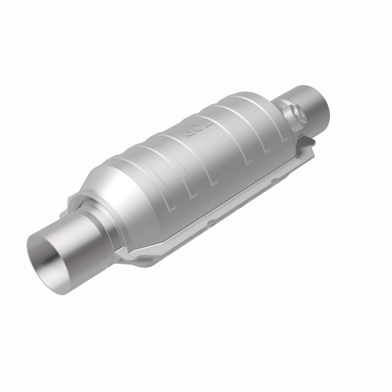 MagnaFlow Conv Univ 2in Inlet/Outlet Center/Center Round 11in Body L x 5.125in W x 15in Overall L-Catalytic Converter Universal-Magnaflow-841380066237-