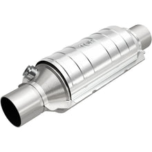 Load image into Gallery viewer, MagnaFlow Conv Univ 2in Inlet/Outlet Center/Center Round 11in Body L x 5.125in W x 15in Overall L-Catalytic Converter Universal-Magnaflow-841380066237-
