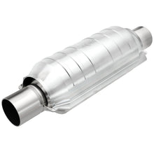 Load image into Gallery viewer, MagnaFlow Conv Univ 2in Inlet/Outlet Center/Center Round 11in Body L x 5.125in W x 15in Overall L-Catalytic Converter Universal-Magnaflow-841380066237-