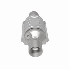 Load image into Gallery viewer, MagnaFlow Conv Univ 2in In/Out Ctr/Ctr Round 9in Body L x 5.125in W x 13in Overall L Single O2 Port-Catalytic Converter Universal-Magnaflow-841380069429-