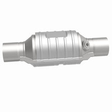 Load image into Gallery viewer, MagnaFlow Conv Univ 2in In/Out Ctr/Ctr Round 9in Body L x 5.125in W x 13in Overall L Single O2 Port-Catalytic Converter Universal-Magnaflow-841380069429-