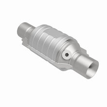 Load image into Gallery viewer, MagnaFlow Conv Univ 2in In/Out Ctr/Ctr Round 9in Body L x 5.125in W x 13in Overall L Single O2 Port-Catalytic Converter Universal-Magnaflow-841380069429-