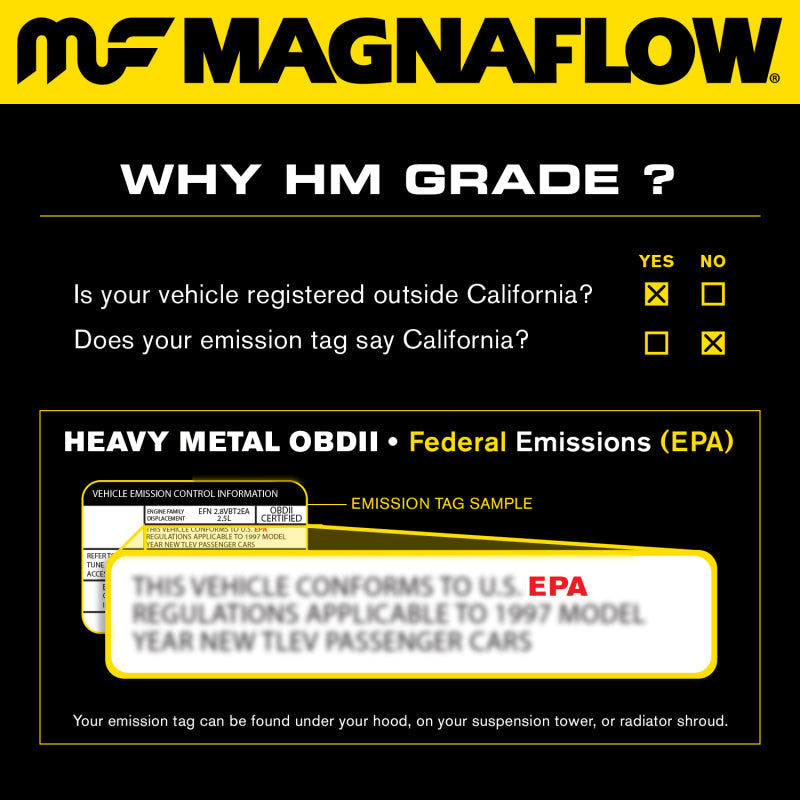 MagnaFlow Conv Univ 97-02 Ford Truck And Vans-Catalytic Converter Direct Fit-Magnaflow-841380015402-