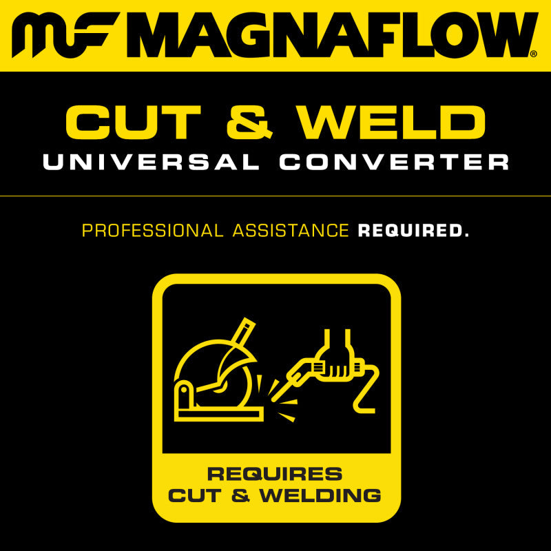 MagnaFlow Conv Universal 2 inch/2 inch D/D PC2 Rear - Black Ops Auto Works