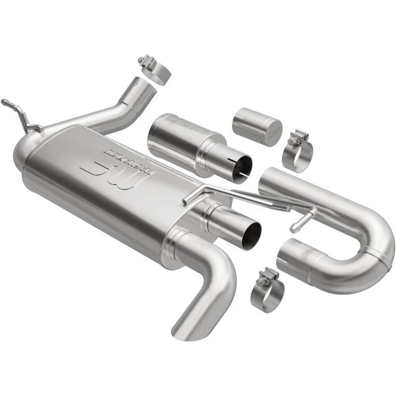 MagnaFlow 07-18 Jeep Wrangler JK Overland Series Axle-Back Exhaust System - Magnaflow 19668