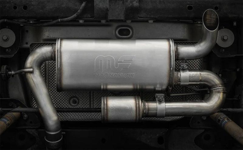 MagnaFlow 07-18 Jeep Wrangler JK Overland Series Axle-Back Exhaust System - Magnaflow 19668