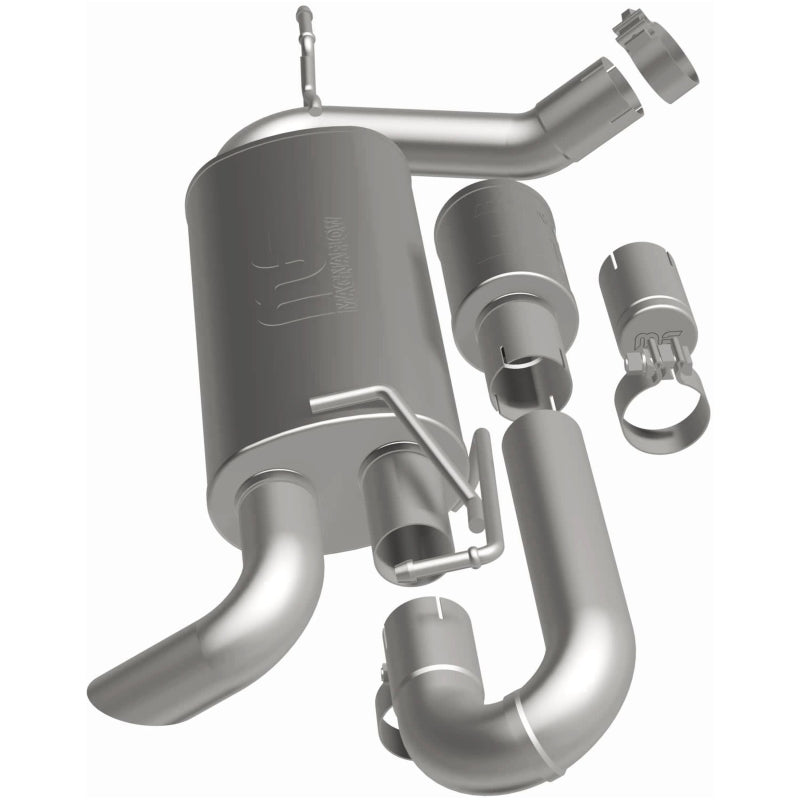 MagnaFlow 07-18 Jeep Wrangler JK Overland Series Axle-Back Exhaust System - Magnaflow 19668
