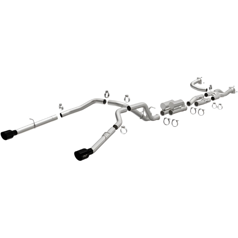 MagnaFlow 2025 Ram 1500 RHO SPEQ Series Black Chrome Cat-Back Performance Exhaust System - Magnaflow 19704