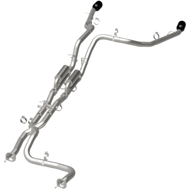 MagnaFlow 2025 Ram 1500 RHO SPEQ Series Black Chrome Cat-Back Performance Exhaust System - Magnaflow 19704