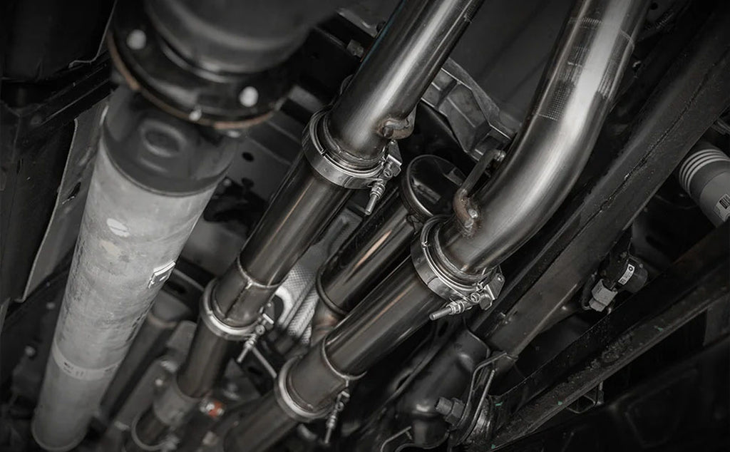 MagnaFlow 2025 Ram 1500 RHO SPEQ Series Black Chrome Cat-Back Performance Exhaust System - Magnaflow 19704