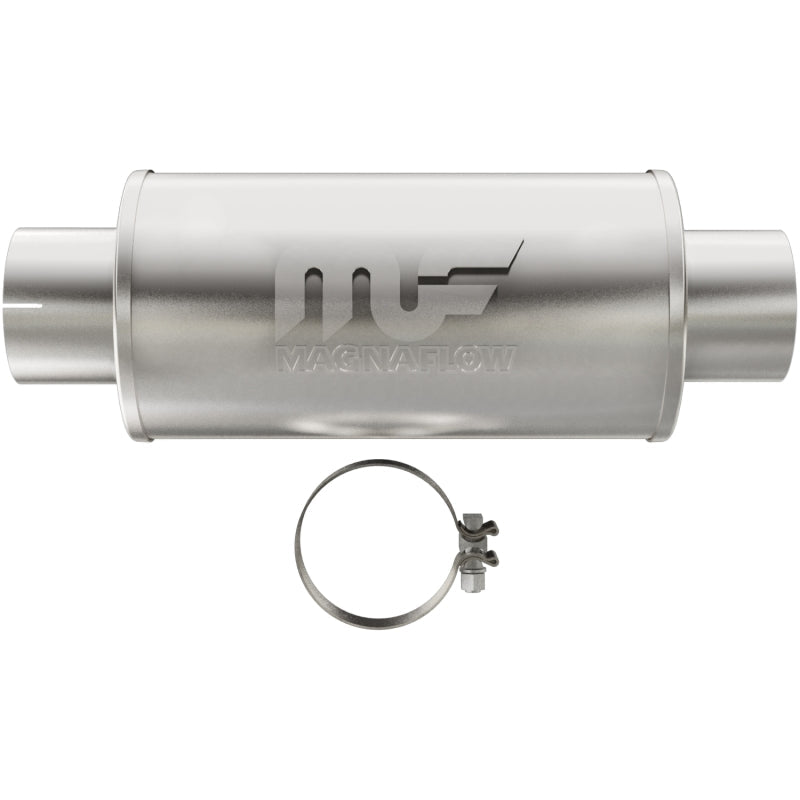 MagnaFlow Muffler Mag DSL SS 7x7x14 4in Inlet 4in Outlet - Black Ops Auto Works