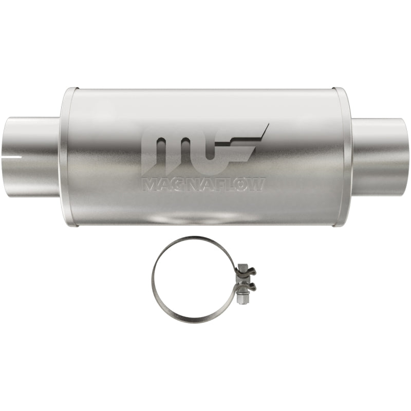 MagnaFlow Muffler Mag DSL SS 7x7x14 4in Inlet 4in Outlet - Black Ops Auto Works