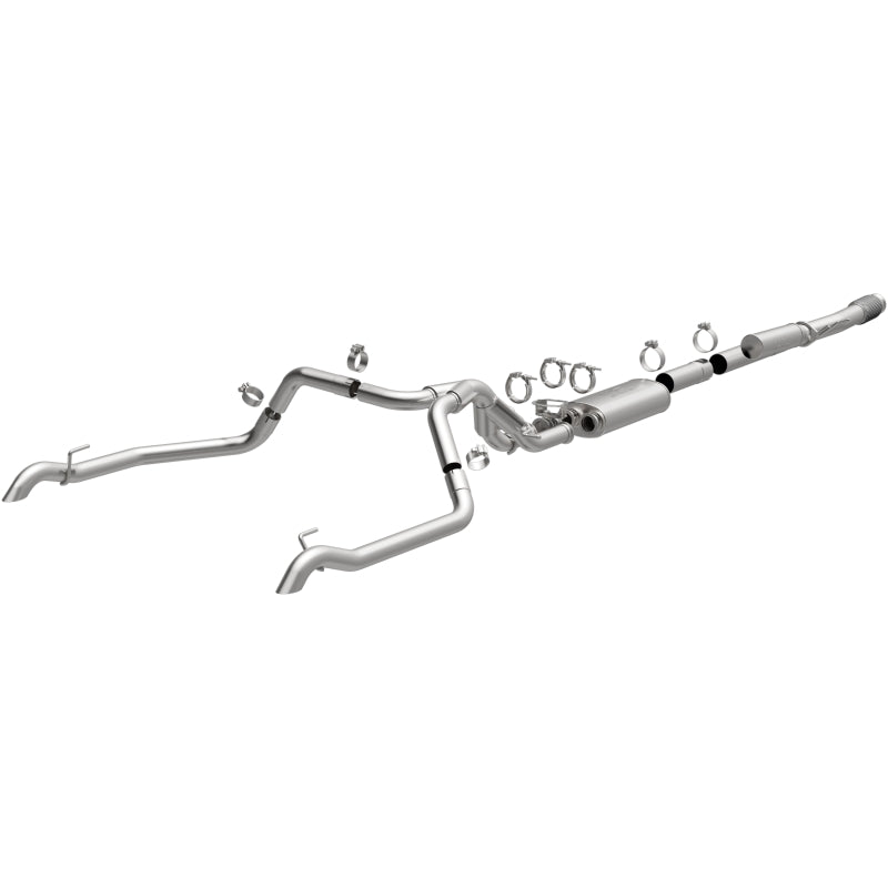 MagnaFlow Overland Series Cat-Back exhaust system main view for 2024-2025 Chevy Silverado 1500 ZR2 and GMC Sierra 1500 AT4X