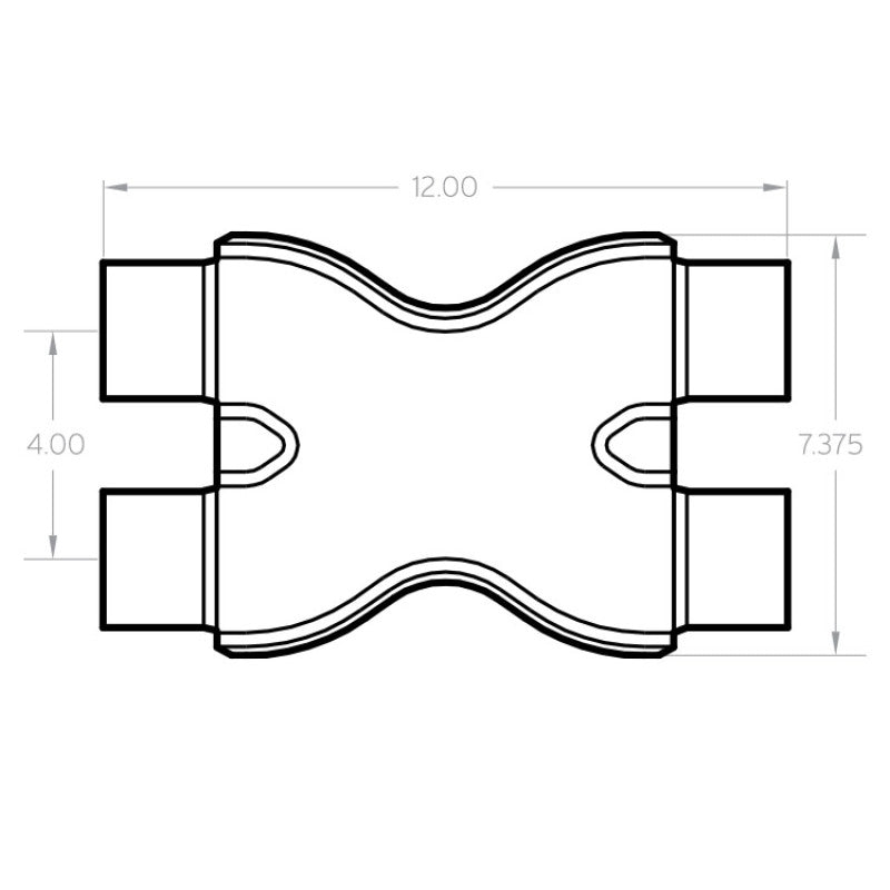 MagnaFlow Smooth Trans X 2.25/2.25 X 12 SS - Black Ops Auto Works