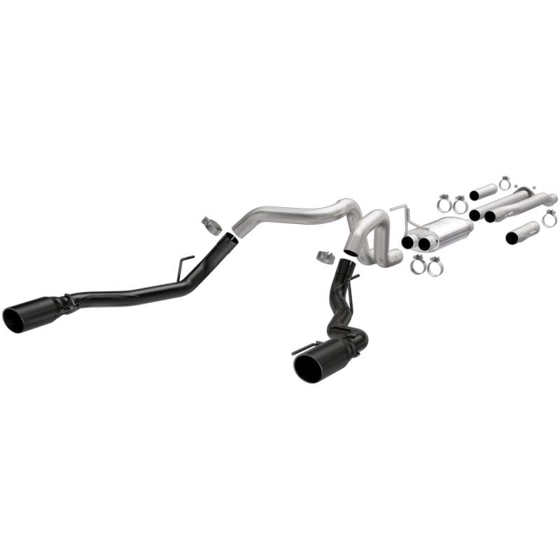 MagnaFlow SYS Cat-Back 2017 Ford F-150 Raptor 3.5L Dual Black Coated 3in Tips - Black Ops Auto Works