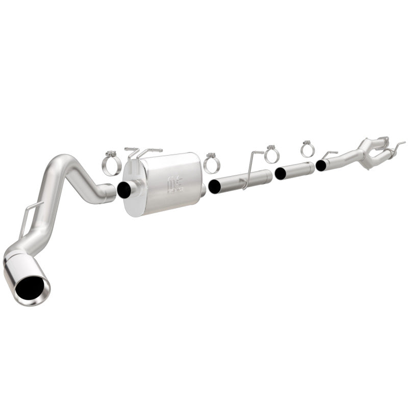 MagnaFlow Sys C/B 11-15 Ford Super Duty F250 6.2L EC CC, SS 3.5in Single Rear Pass Side Ext 5in Tip - Black Ops Auto Works